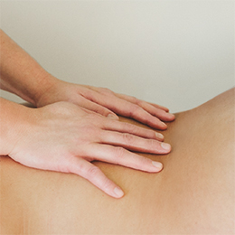 massage on back
